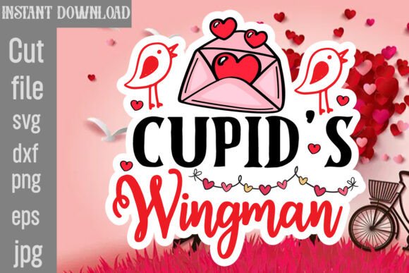Cupid's Wingman SVG Cut File: Graphics & Crafts