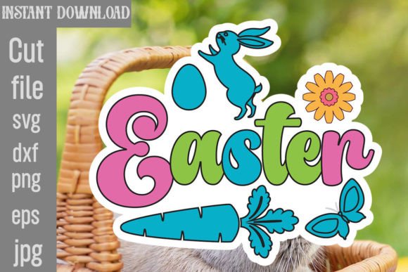 Easter Retro Easter SVG Graphics