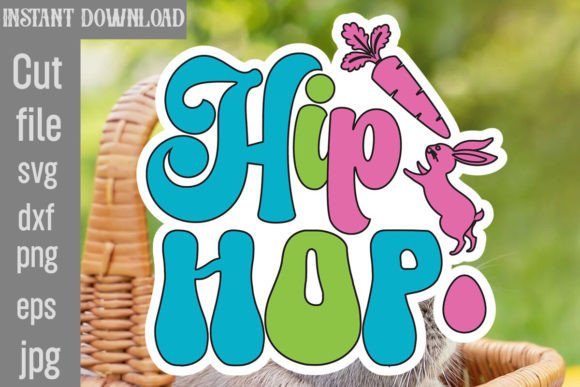Hip Hop Retro Easter SVG Graphics