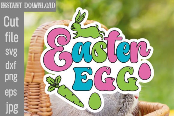 Retro Easter SVG for Crafts and Graphics
