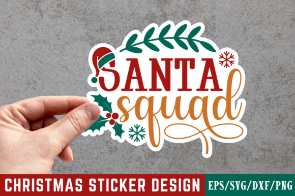 Santa Squad SVG Design: Graphics for Crafts