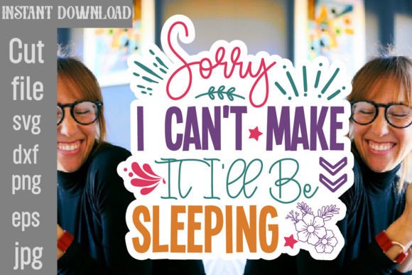 Sleeping Graphic for Crafts & Small Business